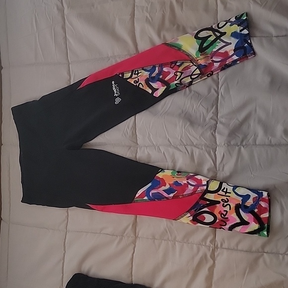 Bundle of 3 pairs of Girls Justice Athletic Leggings- Medium - Picture 4 of 4